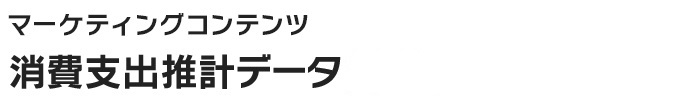 消費支出推計データ 2012